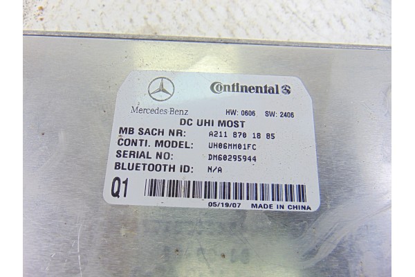 Módulo electrónico, Mercedes-benz Clase e (Bm 211) Berlina E 320 Cdi (211.022) 2007, A2118701885