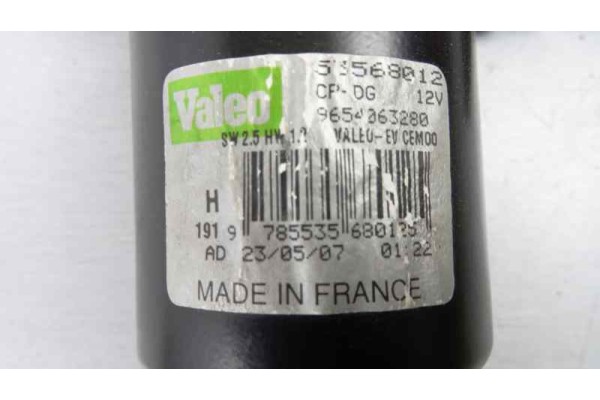 Motor limpia delantero, Citroen Grand C4 Picasso Exclusive 2007, 9654083280
