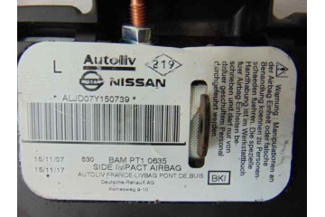 Airbag lateral izquierdo, Nissan Navara Pickup (D40M) Doble Cab SE 4X4 2007, ALJD07Y150739