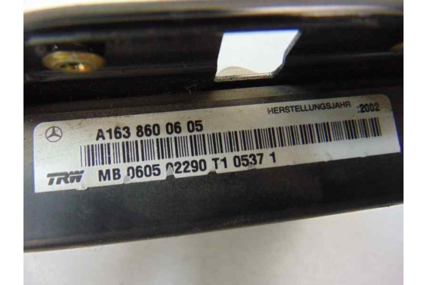 Airbag lateral trasero derecho, Mercedes-benz Clase Ml (Bm 163) 270 Cdi (163.113) 2002, A1638600605