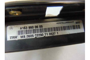 Airbag lateral trasero derecho, Mercedes-benz Clase Ml (Bm 163) 270 Cdi (163.113) 2002, A1638600605