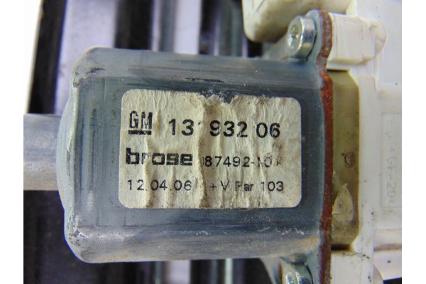 13193203 ELEVALUNAS TRASERO DERECHO OPEL ASTRA H TWIN TOP