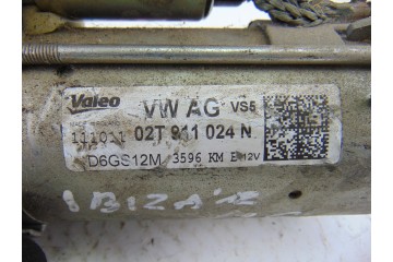 Motor arranque, Seat Ibiza Berlina (6J5) Reference 2012, 02T911024N