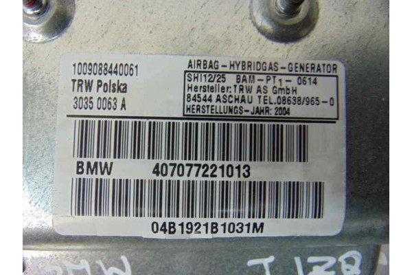 Airbag lateral trasero izquierdo, Bmw Serie 7 (E65/E66) 730d 2008, 30350063A