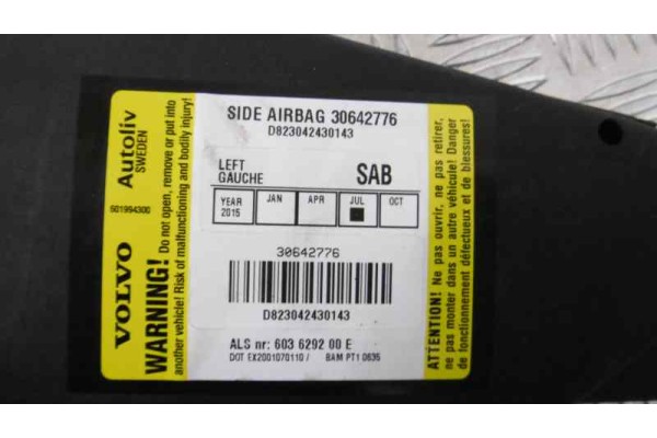 Airbag lateral izquierdo, Volvo XC90 2.4 D Kinetic Geartronic (5 asientos) 2004, 30642776