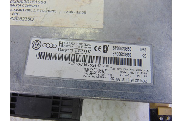 Módulo electrónico, Audi A4 Avant (8E) 2.7 Tdi (Dpf) 2008, 8P0826235Q