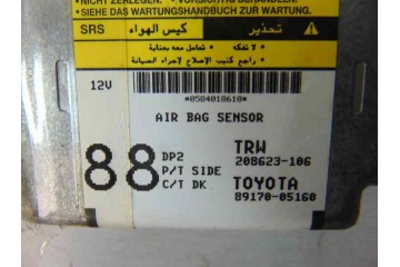 Centralita airbag, Toyota Avensis Berlina (T25) 2.0 D4-D Executive Berlina (5-ptas.) 2003, 89170-05160