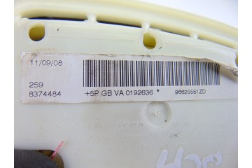 Airbag lateral derecho, Peugeot 407 Confort 2008, 96625551