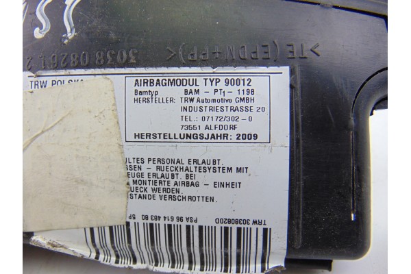 Airbag lateral izquierdo, Peugeot 308 Sw Confort 2009, ASIENTO