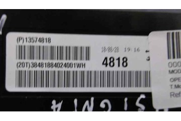 Módulo encendido, Opel Insignia Berlina Edition 2010, 13574818