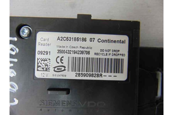 Conmutador de arranque, Renault Scenic Iii (Jz) Emotion 2009, 285909828R