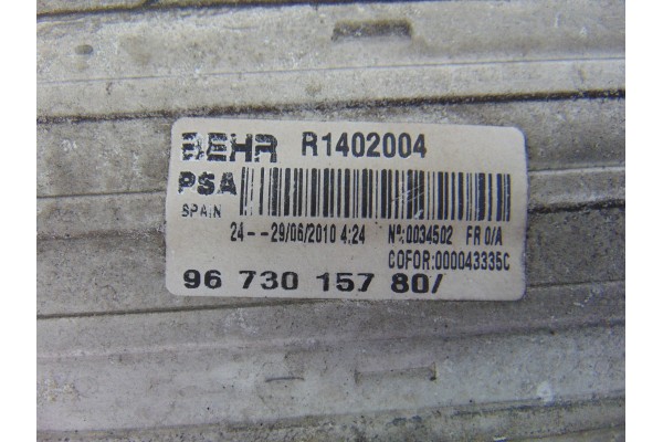 Intercooler, Citroen C4 Picasso Exclusive 2010, 9673015780