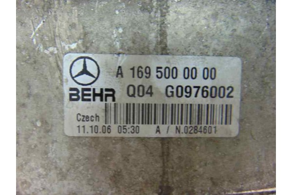Intercooler, Mercedes-benz Clase a (Bm 169) A 200 Turbo (169.034) 2006, A1695000000