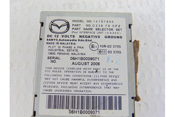 Módulo electrónico, Mazda 3 Berlina (Bk) 1.6 CRDT Active 2007, 14797900