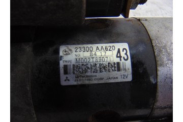 Motor arranque, Subaru Legacy Berlina (B13/BL) 2.0 D Classic 2008, 23300AA620
