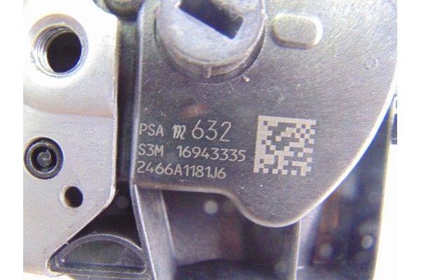 Cerradura puerta trasera izquierda, Peugeot 508 Sw Active 2017, 192632