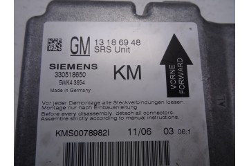 Centralita airbag, Opel Vectra C Berlina Cosmo 2006, 13186948