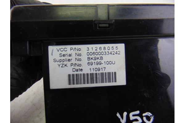 Pantalla multifuncion, Volvo V50 Familiar D4 Kinetic 2011, 31268055