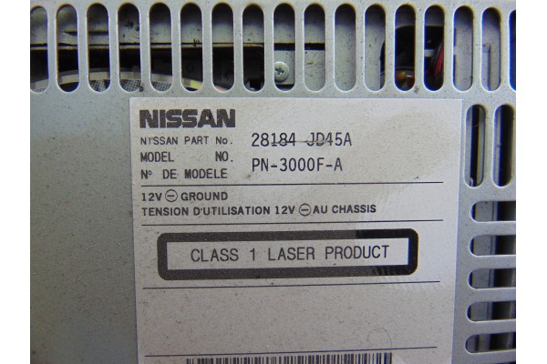 Sistema audio / radio cd, Nissan Qashqai (J10) Acenta 2010, 28184JD45A