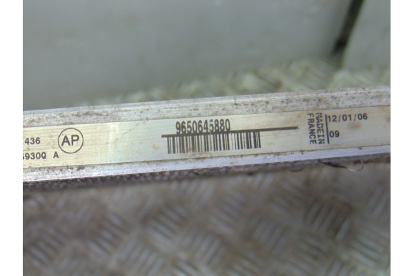 Condensador / radiador aire acondicionado, Peugeot 407 Coupé Pack 2006, 9650645880