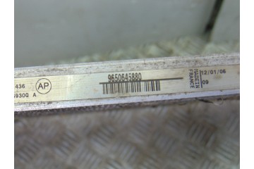 Condensador / radiador aire acondicionado, Peugeot 407 Coupé Pack 2006, 9650645880