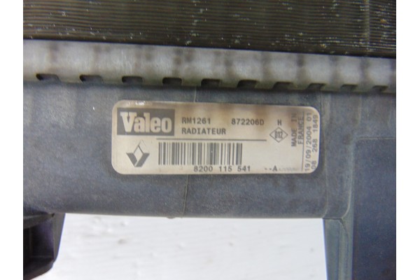 Radiador agua, Renault Megane Ii Berlina 5P Authentique 2004, 8200115541