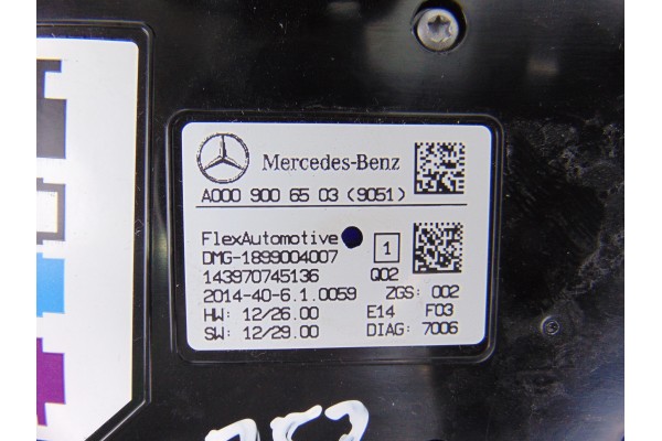 Luz interior, Mercedes-benz Clase a (Bm 176) A 180 CDI BlueEfficiency (176.012) 2014, A0009006503