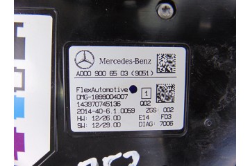 Luz interior, Mercedes-benz Clase a (Bm 176) A 180 CDI BlueEfficiency (176.012) 2014, A0009006503
