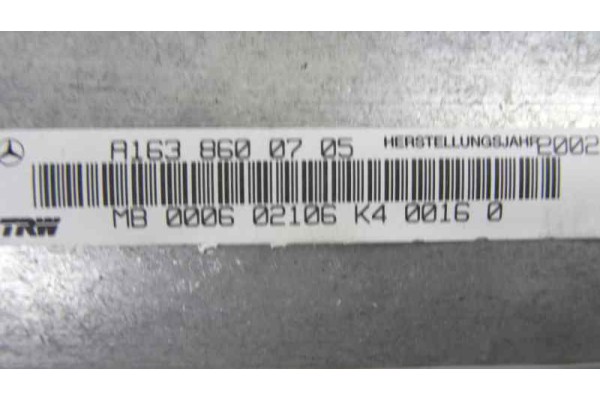 Airbag delantero derecho, Mercedes-benz Clase Ml (Bm 163) * 2002, A1638600705 usado 4