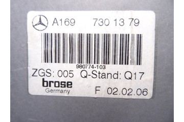 Elevalunas trasero izquierdo, Mercedes-benz Clase a (Bm 169) A 180 Cdi (169.007) 2006, A1697301379