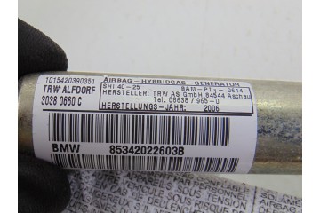 Airbag cortina delantero derecho, Bmw Serie X3 (E83) * 2006, 30380660C