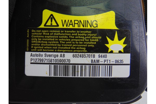Airbag lateral derecho, Saab 9-3 Familiar Vector 2008, ASIENTO