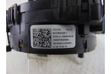 Anillo airbag, Volkswagen Golf Vi (5K1)(10.2008) Rabbit BlueMotion 2010, 5K0953549C