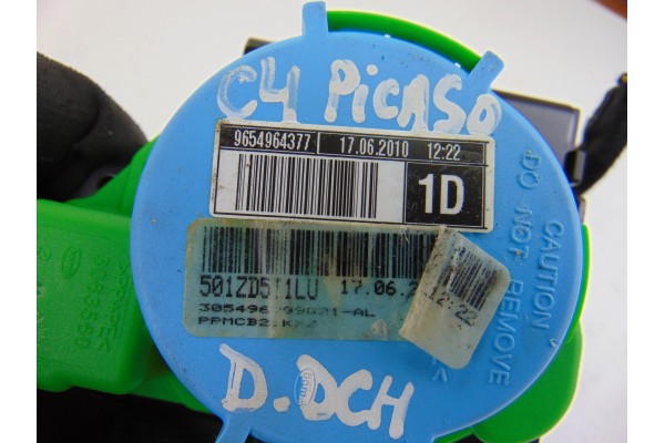 Cinturon seguridad delantero derecho, Citroen C4 Picasso Exclusive 2010, 9654964377 usado 4