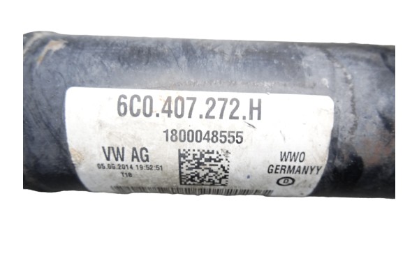 Transmision delantera derecha, Volkswagen Polo V (6C1) Comfortline 2014, 6C0407272H