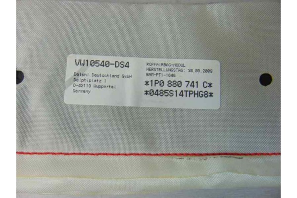 Airbag cortina delantero izquierdo, 1P0880741C