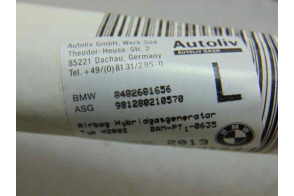 Airbag cortina delantero izquierdo, BMW Serie 3 Berlina (E46) 320d 1998, 8482681656 usado 4