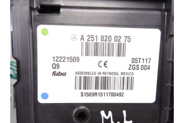 Antena, Mercedes-benz Clase Ml (Bm 164) 320 / 350 Cdi (164.122) 2005, A2518200275