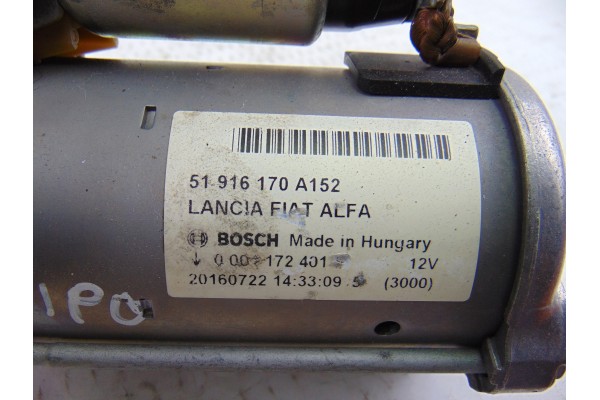 Motor arranque, Fiat Ii Tipo (357) Hatchback Business 2017, 51916170