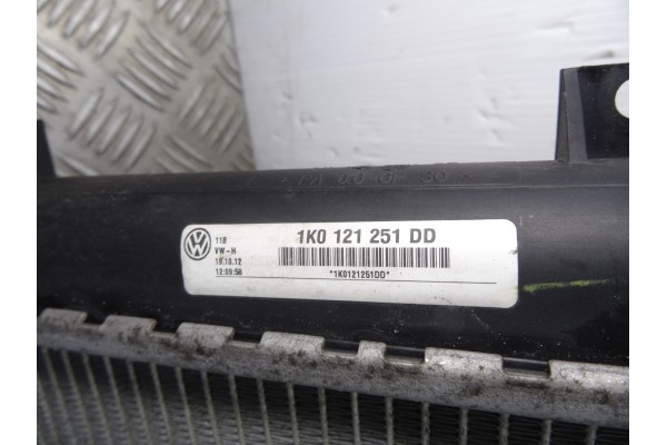 Radiador agua, Skoda Octavia Combi (1Z5) Ambition 2012, 1K0121251DD usado 4