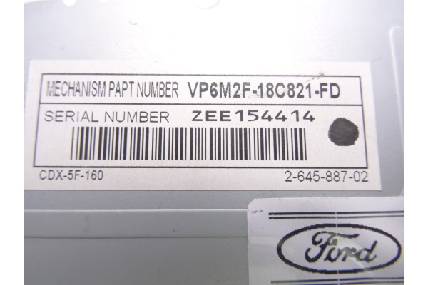 Sistema audio / radio cd, Ford Mondeo Sportbreak (CA2) Trend X 2009, 7S7T18C939DB