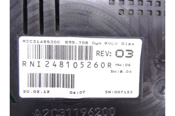 Cuadro instrumentos, Renault Megane Iii Coupe Dynamique 2012, 248105260R