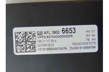 Módulo electrónico, Opel Astra K Berlina 5P Dynamic Start/Stop 2015, 39026653