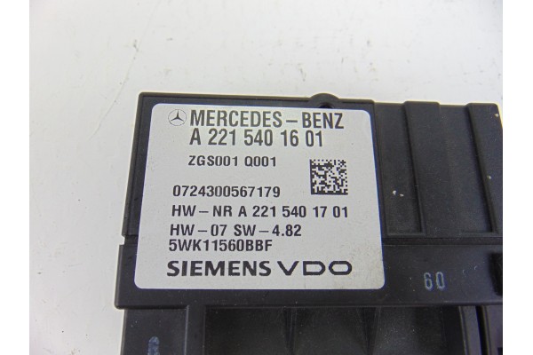 Módulo electrónico, Mercedes-benz Clase C (Bm 204) Berlina C 180 Kompressor (204.046) 2008, A2215401601
