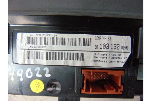 Cuadro instrumentos, Citroen C4 Cactus Feel 2014, 9810313280 usado 4