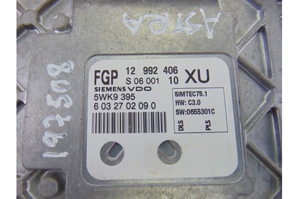 Centralita motor uce, Opel Astra H Twin Top Enjoy 2006, 12992406