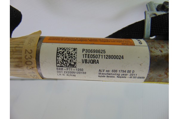 Airbag cortina delantero izquierdo, Volvo V50 Familiar D4 Kinetic 2011, P30698625
