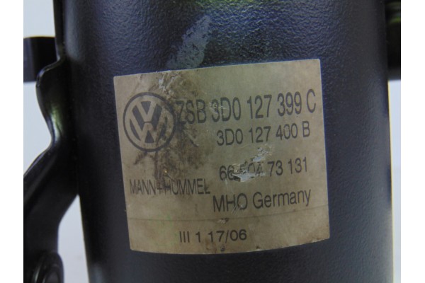 3D0127399C FILTRO GASOIL VOLKSWAGEN PHAETON (3D3/3D7) TDI V6 4Motion (5 asientos) 2007 3D0127399C 199412 VOLKSWAGEN - 2