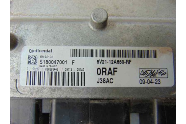 Centralita motor uce, Ford Fiesta (CB1) Ambiente 2009, 8V21-12A650-RF usado 4