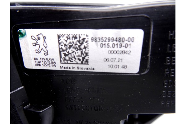 Piloto trasero izquierdo, Peugeot 308 (P5) Active Pack 2022, 9835299480